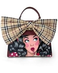 Maison Rubaiyat - Lulu Hand-Painted Leather Top Handle Bag – Milkshake - Lyst