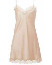 SAINTED SISTERS - Neutrals Scarlett Shell Shell Chemise - Lyst