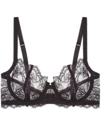 Journelle - Anais Low Balconette Bra Noir - Lyst