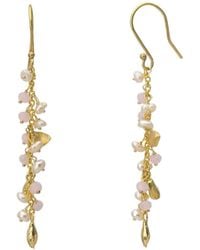 Spero London - Multiple Baroque Pearl Drop Sterling Earring - Lyst