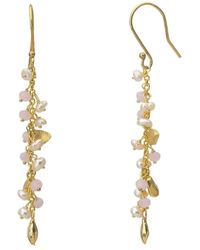 Spero London - Multiple Baroque Pearl Drop Sterling Silver Earring - Lyst