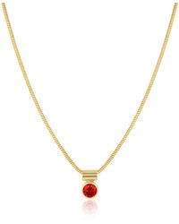 SET & STONES - Ellie Birthstone Necklace- July - Lyst