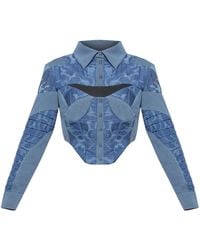 GUILLAUME ALEXANDRE - Upcycled Wool Corset Shirt - Lyst