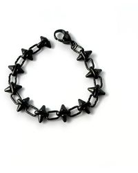 Jagged Halo Jewelry - Barbie Chain Bracelet Rhodium - Lyst