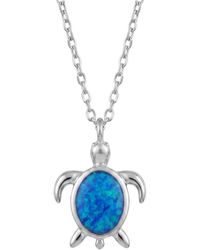 LÁTELITA London - Sea Turtle Opal Pendant Necklace - Lyst