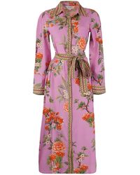 Raishma - Enola Lilac Midi Dress - Lyst