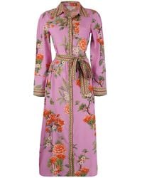 Raishma - Enola Lilac Midi Dress - Lyst
