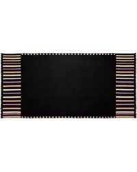 Pink Maharani - Cashmere Dark Stole With & Embroidery And Fringes - Lyst