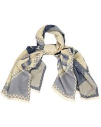Saachi - Checkered Equestrian Reversible Scarf - Lyst