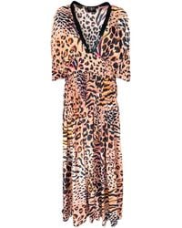 Any Old Iron - Neutrals Neutral Animal Kaftan Dress - Lyst