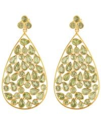 Opium Jewels - Dew Drop Jali Earrings - Lyst