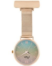Bermuda Watch Company - Annie Apple Glitter/ Mesh Nurse Fob Watch - Lyst