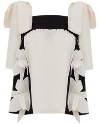 Julia Allert - Bustier Blouse With Wide Straps - Lyst