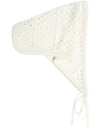 Peraluna - Isabel Handmade Openwork Knit Scarf - Lyst