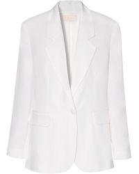 AGGI by HALEWSKI - Bellamy Bright Satin Blazer - Lyst