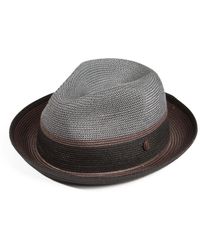 Dasmarca Hats - Dasmarca Verona Lightweight Summer Two Tone Straw Fedora Hat For And - Lyst