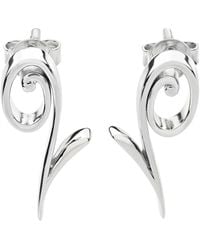 Lucy Quartermaine - Solid Sterling Dainty Q Studs - Lyst
