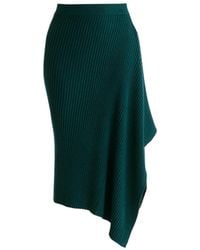 Paisie - Draped Knitted Skirt - Lyst