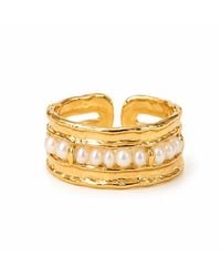 Lalinde - Golden Whisper Ring - Lyst