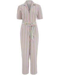 Sugarhill - Meredith Boilersuit Multi, Colourful Canvas Stripe - Lyst