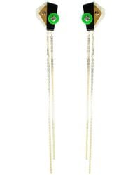 Gissa Bicalho - Handmade Acrylic Earring Long Inti Nacre - Lyst