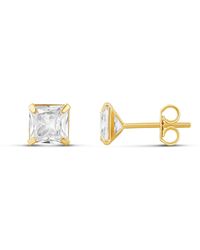 SHYMI - Square Prong-Set Mini Studs - Lyst