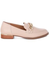 Rag & Co - Neutrals Pola Nude Leather Horsebit Loafers By Rag & Co - Lyst