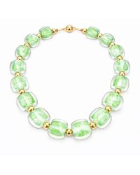 Gold & Honey - Beaded Lucite Necklace For Brunch - Lyst