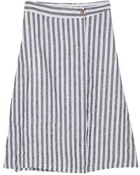 REISTOR - Overlap Midi Skirt - Lyst
