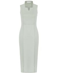 Celestine & Mae - Collar Midi Dress - Lyst