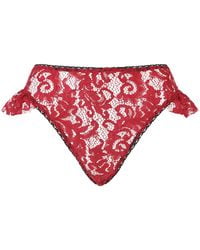 Belle -et-BonBon - Valentina Dark Cherry Valentines Special Lace Thong - Lyst