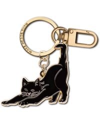 Make Heads Turn - Enamel Keychain & Bag Charm Stretching Cat - Lyst