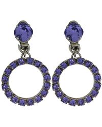 Vickisarge - The Small Hoop Earrings - Lyst