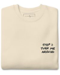 Anchor and Crew - Neutrals Natural Actually Nevermind Annotations Organic Cotton Sweatshirt - Lyst