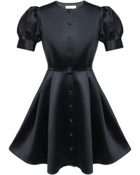 POST MERIDIEM - Button Front Mini Dress - Lyst