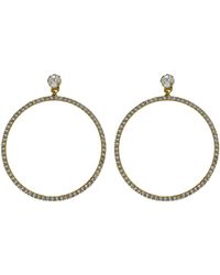 Vickisarge - Neutrals The Jumbo Clear Hoop Earrings - Lyst