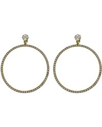 Vickisarge - Neutrals The Jumbo Clear Hoop Earrings - Lyst
