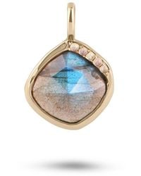 Zohreh - Grecian Labradorite Stone Pendant 9K - Lyst