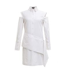 Smart and Joy - Removable Sleeves Structured Shirt Dress - Lyst