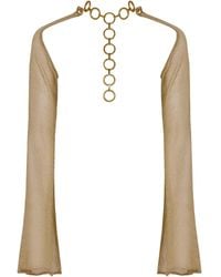 ANTONINIAS - Ebele Sleeves Worn With Elegant Chocker Necklace - Lyst