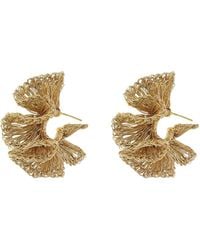 Lavish by Tricia Milaneze - Neutrals All Vintage Rio Hoops Handmade Crochet Earrings - Lyst