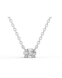 SEREIA OFFICIAL - 14K 0.25 Ct Lab Grown Oval Shape Diamond Pendant - Lyst