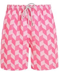 Robert & Son - Zigzag Swim Shorts - Lyst