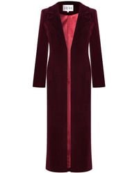 Roqaia Fashion House - Burgundy Velvet Jacket - Lyst