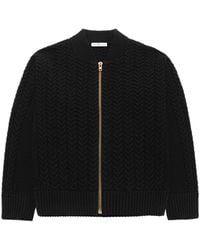 Peraluna - Dover Cable Knit Bomber Jacket - Lyst