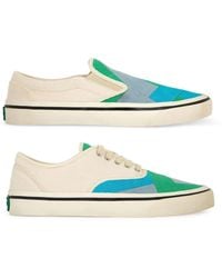 Springa | Unique Vulcanized Sneakers Italian Handmade - Wrong Checked Sneakers - Lyst