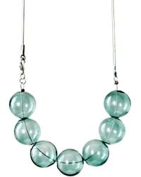 Laura Daili - Emerald Dream – Hand-Blown Glass Necklace - Lyst