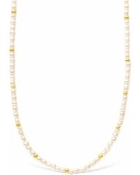 Unaloe - Plated Baroque Pearl Necklace For – Luxury Freshwater Pearl Statement Beaded Jewelry - Lyst