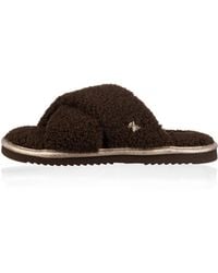 Laines London - Neutrals Neutral Boucle Slippers - Lyst