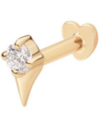 Vanhi - 14K Solid Freya Lab-Grown Diamond Flat Back Stud - Lyst